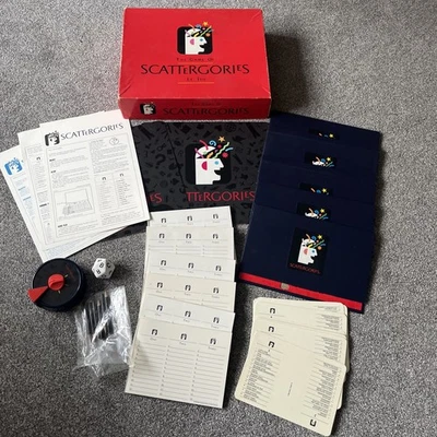 Vintage The Game Of Scattergories Board Game by MB Games 1989 MISSING 1 FOLDER - Image 1 of 4