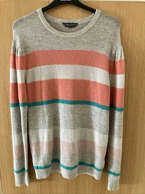 Dorothy Perkins Pastel Stripe Jumper Size 12 - Image 1 of 4