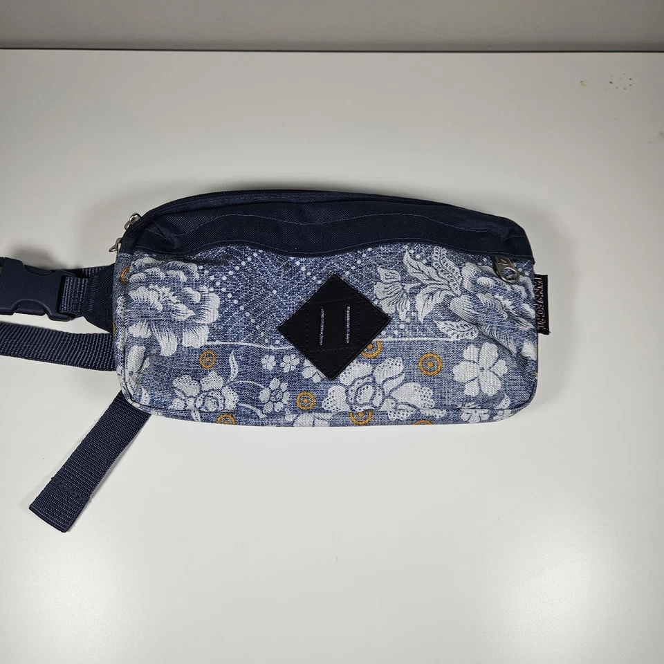 Riñonera Jansport Belt Bag Denim Azul Floral Foto 1 de 4