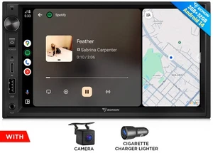 Eonon 7" Apple Carplay Android Auto 14 Bluetooth Car Stereo Radio 2DIN Navi WiFi - Picture 1 of 21