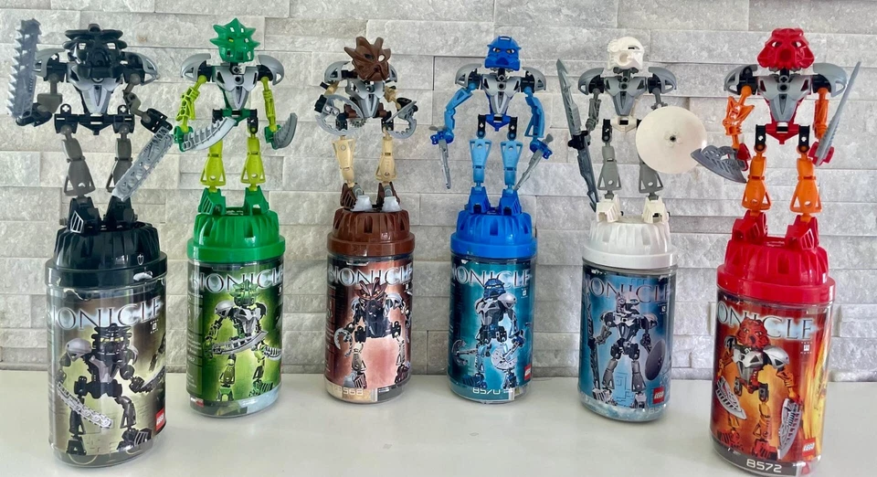 Bionicle Toa Nuva: 8567, 8568, 8570, 8571, 8572 + Botes y Manual Foto 1 de 1