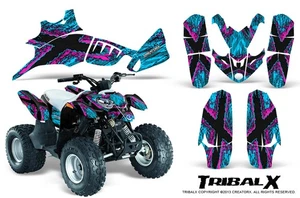KIT GRÁFICO POLARIS PREDATOR 90 CREATORX CALCOMANÍAS PEGATINAS TRIBALX ROSA-AZUL - Imagen 1 de 1