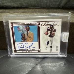 2022 Panini Flawless Hall Of Fame Randy Moss 8/10 Auto Autograph /10! - Picture 1 of 3