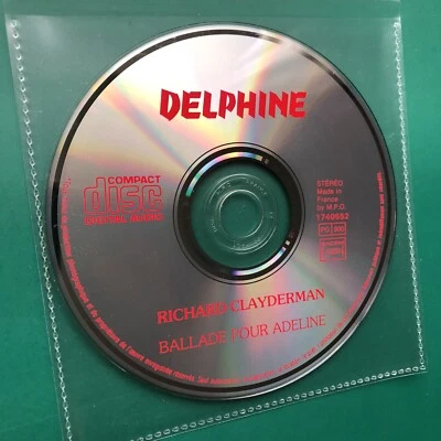 Richard Clayderman BALLADE POUR ADELINE Pop Easy CD (Delphine 1977-83) DISC ONLY - Image 1 of 4