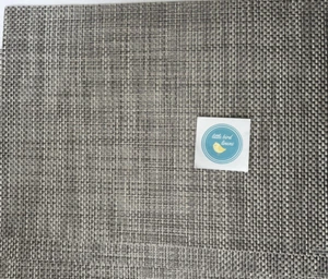 Set /4 CHILEWICH Basketweave Placemats OYSTER New Made USA Neutral 14" x 19" - Picture 1 of 6