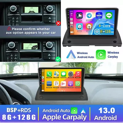 8+128G For Volvo XC90 2004-2014 Android 13 Car Stereo Radio GPS NAVI SWC CarPaly - Image 1 of 4