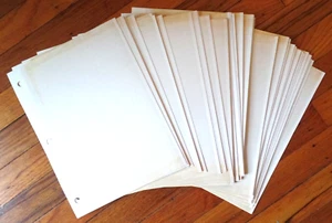 Vintage 3 anelli 48 pagine foto autoadesive (96 fronte e retro) solo pagine - Foto 1 di 5