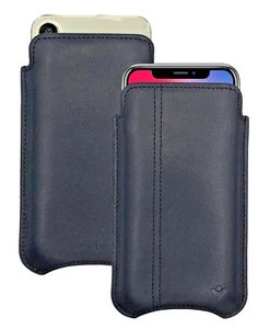 IPHONE 12 Pro Étui Cuir Noir Écran Nettoie Désinfectantes Tue 99.9% de Virus - Photo 1 sur 11