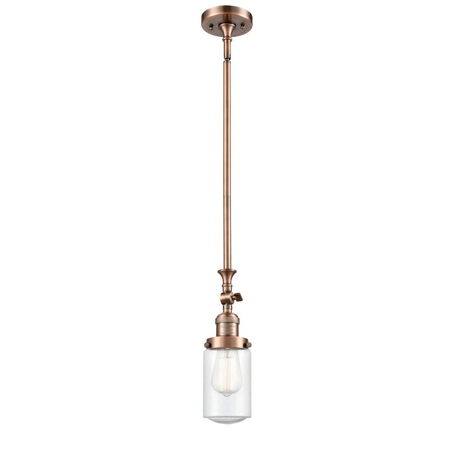 Mini colgante Innovations 314 Dover 1 luz, cobre antiguo/seedy - 206-AC-G314 Foto 1 de 1