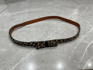 Authentic Bonpoint Girls Leopard Print Cowhide Leather Belt – Size T3 (75 cm) - Picture 1 of 5