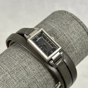 Fossil Watch Womens 15mm Rectangle Gray Multi Strap Band Silver Tone New Battery - Picture 1 of 10