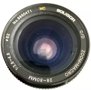 Soligor C/D 28-80mm f/3.8-4.8 Macro Zoom Lens for Pentax K-A SLR Film Camera - Picture 1 of 5