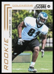 2012 Score Gold Zone Fletcher Cox Rookie Philadelphia Eagles #331 - Picture 1 of 2