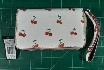 Cartera pequeña para mujer MARC BY MARC JACOBS de cuero cereza blanca - NUEVA CON ETIQUETAS Foto 1 de 3