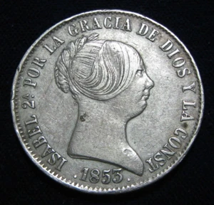 ZALDI2010 - Isabel II, 10 Reales Of 1853, Madrid. Silver - Picture 1 of 2