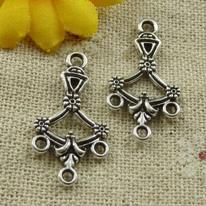 Free Ship 180 pcs tibetan silver earring connectors 27x14mm L-4631 - Picture 1 of 4
