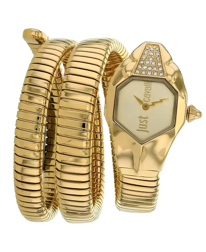 Just Cavalli Snake Women's JC1L022M0025 Septagon Glam Chic Gold Watch - Image 1 of 1