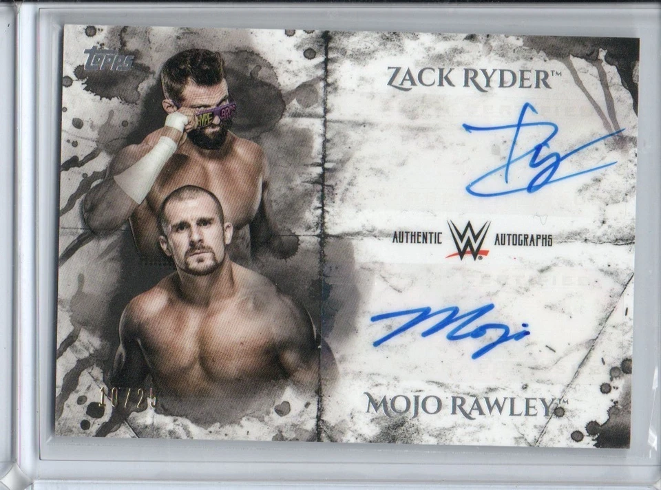 2018 Topps WWE Undisputed DUAL AUTO #DARR Mojo Rawley/Zack Ryder #d 10/25 - Image 1 of 1