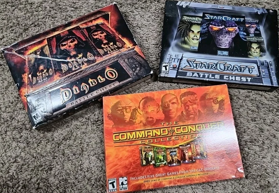 Diablo 2 & Starcraft Battchest And Command And Conquer Collection Big Box 🔥🔥 - Image 1 of 4