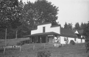 Edificio de lavandería Troy-Seattle Washington vintage década de 1920 foto negativa - Imagen 1 de 1