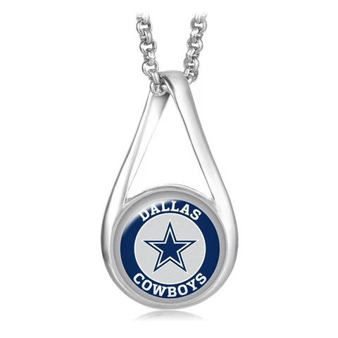 Special Dallas Cowboys Women's Sterling Silver Link Necklace With Pendant D28 Cover