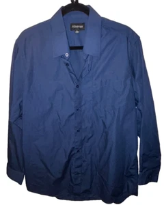 NEW Allsense Men's XL  Long Sleeve Regular Fit Dress Shirts Blue 34-35 17-17 1/2 - Picture 1 of 6