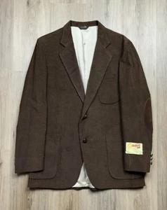 NOS Levi’s Wildfire Dark Brown Corduroy Vintage Rockabilly Western Blazer Jacket - Picture 1 of 7