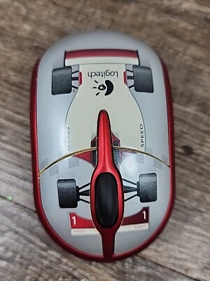 ☆ ~Logitech Optical 3-Button White Speed Car Racer Mouse USB PC MAC~ ☆ - Image 1 of 4