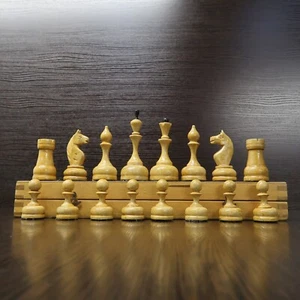 Juego de ajedrez pesado antiguo soviético Grandmaster 1970 con tablero 15,75 pulgadas es URSS - Imagen 1 de 12