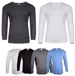 Mens Thermal Underwear Long sleeve Vest Baselayer Warm Sizes S M L XL XXL New - Picture 1 of 2