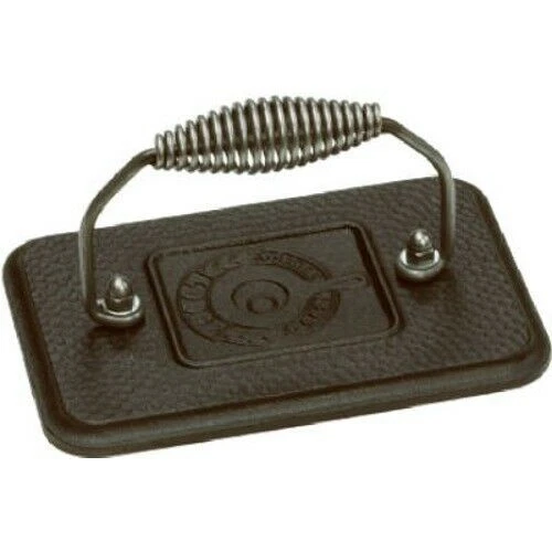 Lodge Logic LGP3 6 3/4" x 4 1/2" Pre Seasoned Cast Iron Grill Press - Image 1 of 1