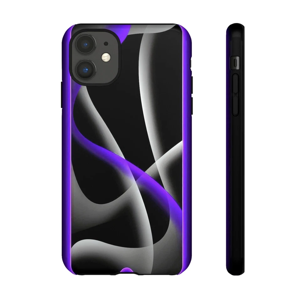 Purple and Gray Tough Case for iPhones, Galaxy Phones and Google Pixel - Image 1 of 1
