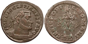 Diocletian 284-305 A.D. Follis Near EF GENIO POPV-LI ROMANI #AC88522 - Picture 1 of 1