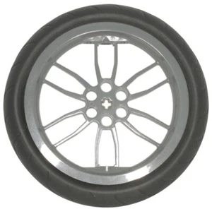 Lego 88517 & 88516 75x17mm Ruota e Pneumatico Motociclo 96x22mm Battistrada Corsa - Foto 1 di 1