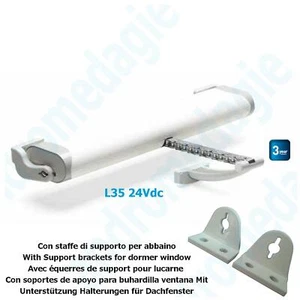 LIWIN 350N 24V BLANC + SUPPORTS DE LUCARNE BLANC Comunello Mowin Automation - Imagen 1 de 11