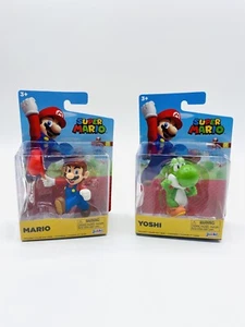 Super Mario And Yoshi Small Figures Collectible Jakks Pacific 2.5” Tall New - Picture 1 of 5