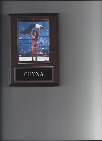 CHYNA PLAQUE WRESTLING WWE WWF Cover