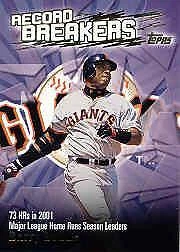 2003 Topps Record Breakers #BB1 Barry Bonds 1 - NM-MT - Image 1 of 2