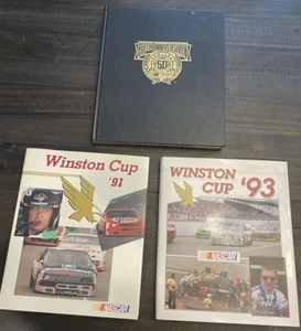 Lot of 2 Winston Cup Yearbooks 1991, 1993 & NASCAR 50th Anniversary Book - Picture 1 of 2