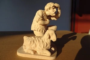 HOLZFIGUR 14cm Weihnachts Figur Schaf Krippenfigur geschnitzte Krippe Kemperling - Bild 1 von 20