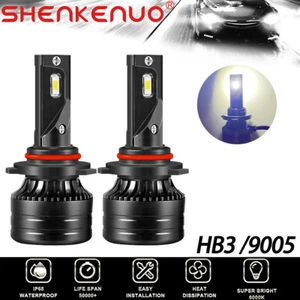 LED Headlight Kit 9005 HB3 6000K White High Beam Bulb for Cadillac STS 2005-2011 - Picture 1 of 12