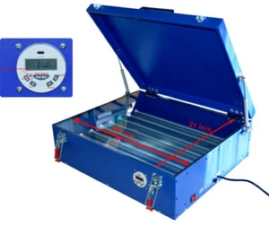 21x25inch UV Exposure Unit Blue Color Silk Screen Printing LED Light Box  - Picture 1 of 5