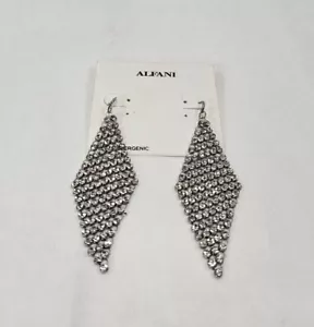 Alfani Crystal Mesh Drop Earrings (See Picture)-New From Macy's - Picture 1 of 4