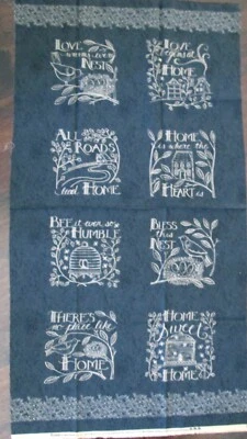 1 Wonderful "HOME" Cotton Quilting/Wallhanging Sewing Fabric Panel  - Image 1 of 2