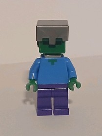 LEGO Minecraft IRON Zombie Minifigure LOOSE  HTF  Figure 