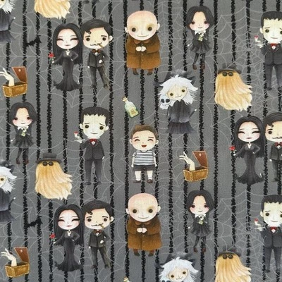 Halloween Character Fabric Fat Quarter Poly Cotton Craft Sewing  - Image 1 of 4