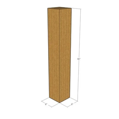 6x6x36 Cardboard Packing Mailing Moving Shipping Corrugated Boxes Cartons - Image 1 of 2