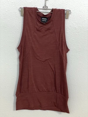 Prana Sol Protect Tank Top Women’s Size XS Red Athletic Shirt Hiking Climbing - Image 1 of 4