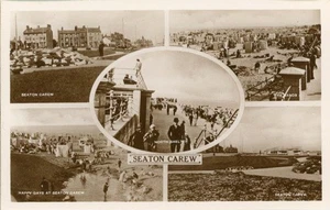 FOTO REAL MULTIVISTA POSTAL DE SEATON CAREW, (CERCA DE HARTLEPOOL), CONDADO DE DURHAM - Imagen 1 de 2