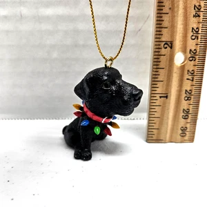 THE DOG Christmas Tree Ornament - Black Lab Big Head - Kurt Adler Artist - Picture 1 of 4